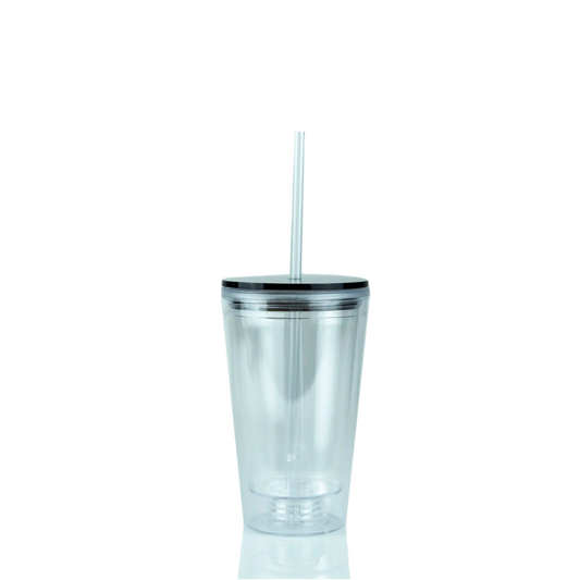 16oz GLITTER GLOBE ACRYLIC TUMBLER